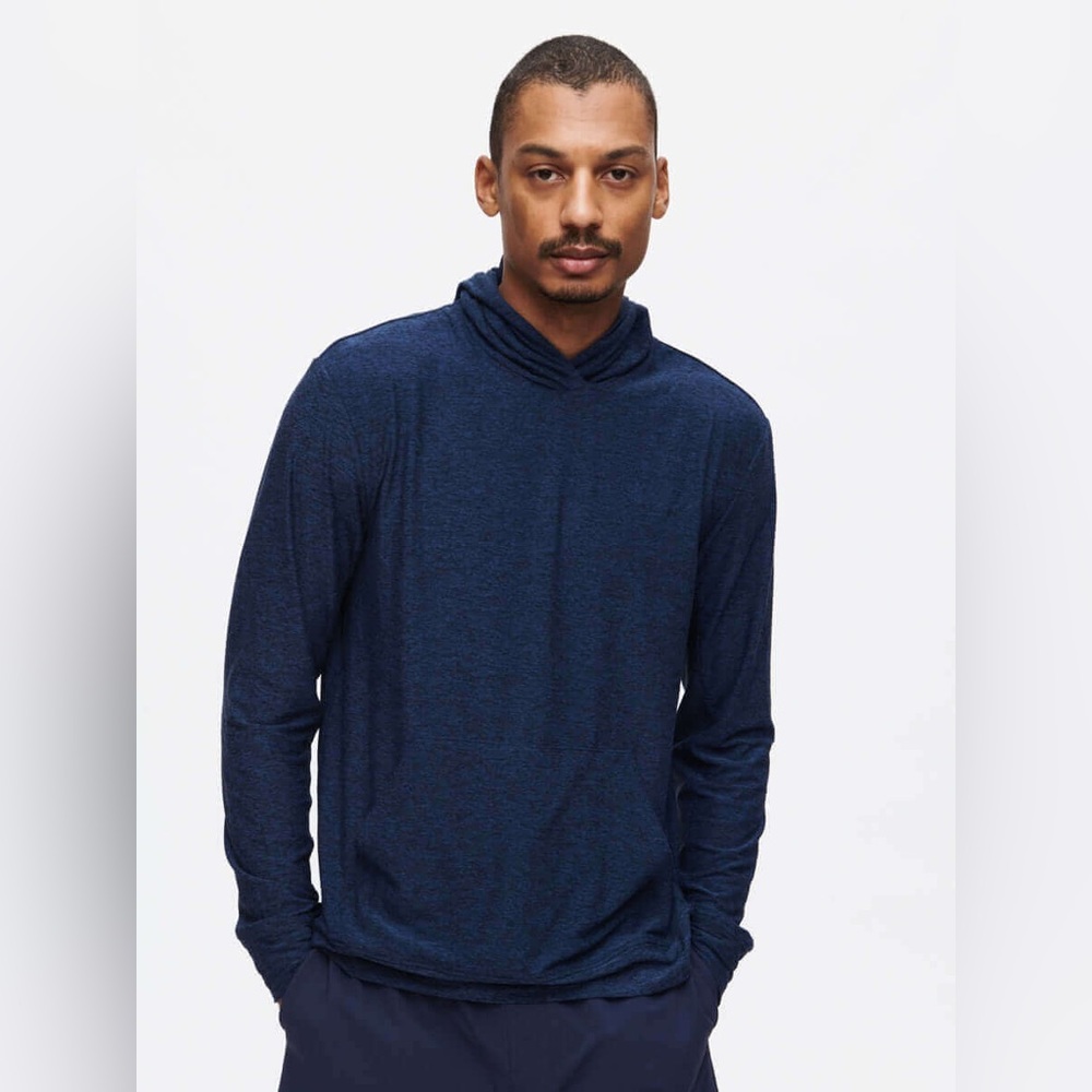 EUC Outdoor Voices All Day Hoodie, Navy Marl, Men’s Medium